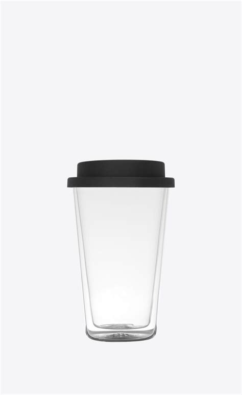 ysl clear cup|COFFEE MUG IN GLASS .